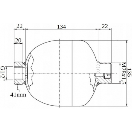 HYDROAKUMULATOR PODWÓJNY 1L Z ELEKTROZAWOREM NC 220V